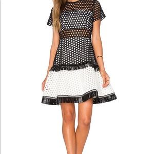 Alexis Black and White Dress XS